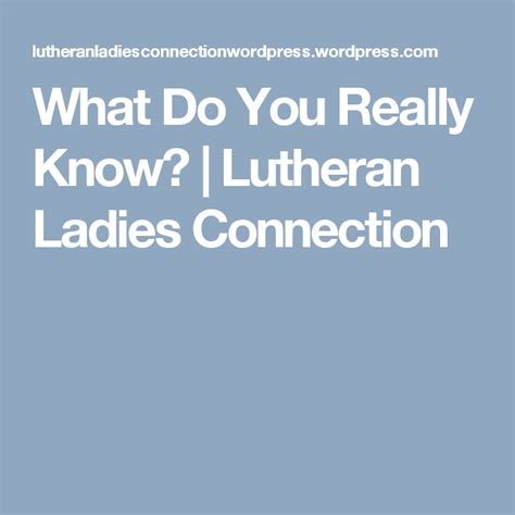 Lutheran dating rules